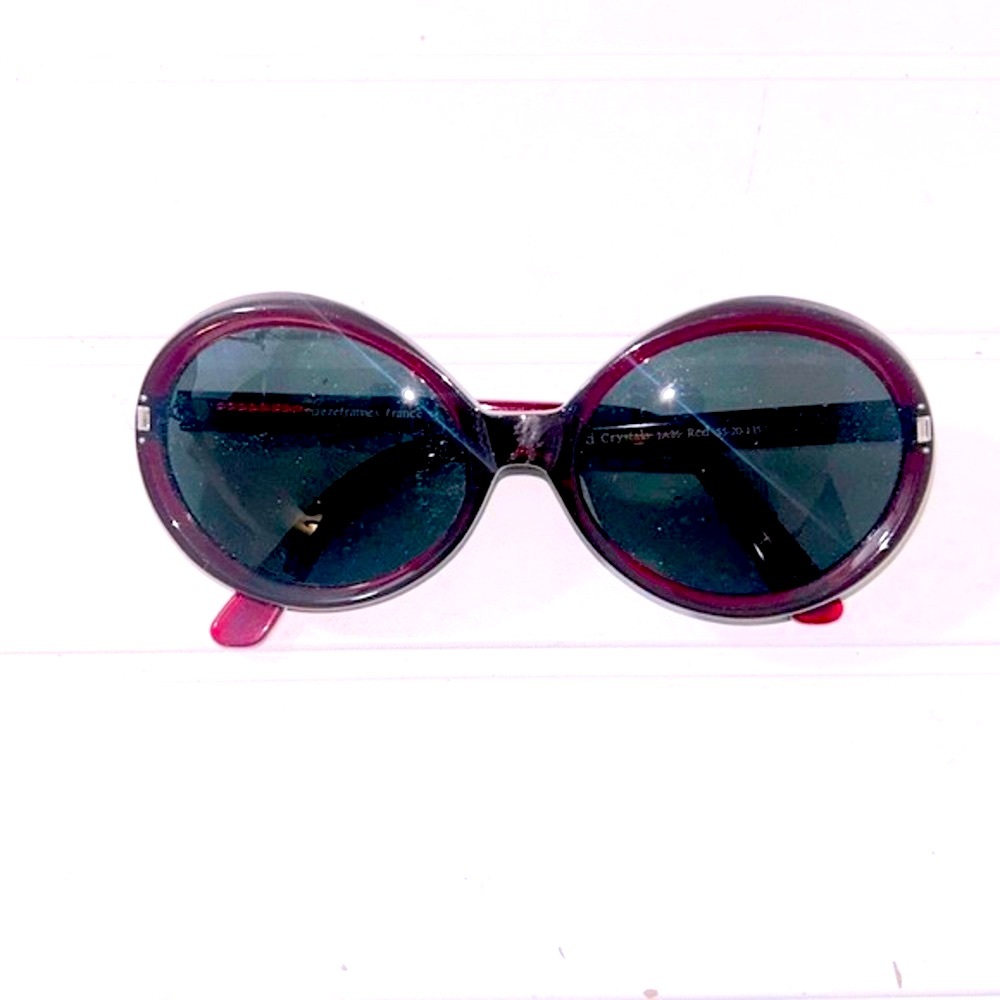 FriezeFrames Sunglasses with Swarovski Crystals 1A26 Red